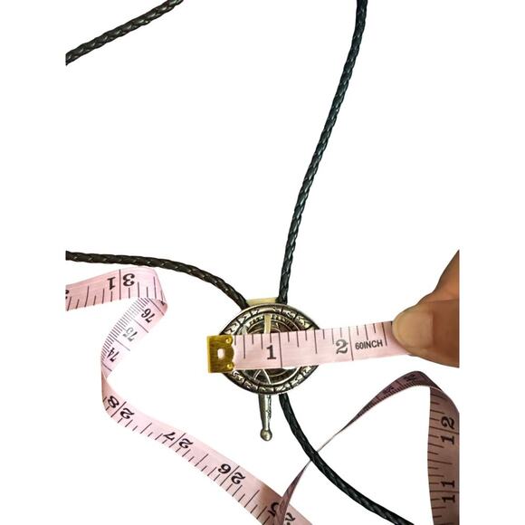 Gothic Western Eye Bolo Tie w/ Turquoise Stone – Cowboycore Cowboy Y2K - Picture 2 of 5